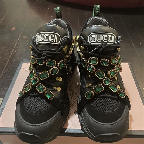 gucci flashtrek boots men's|gucci jeweled sneakers price.